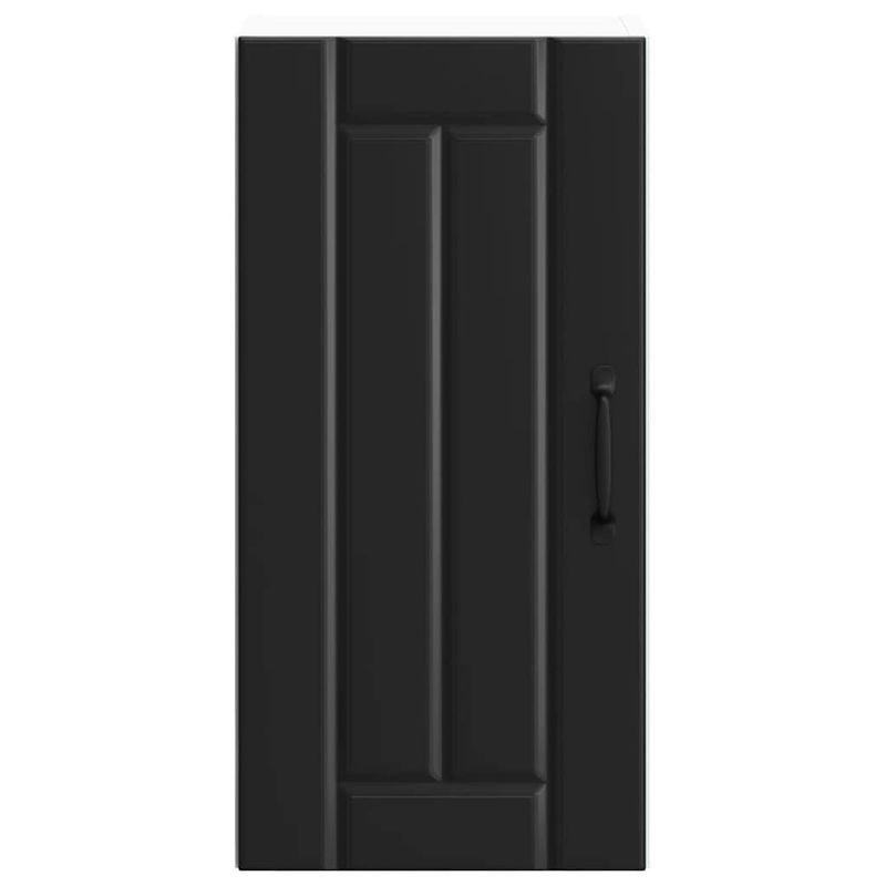 Casa si Gradina - Mobilier - Comode si corpuri - Corpuri bucatarie - Dulap de bucatarie „Lucca” lemn prelucrat negru, model 1x dulap de perete (1 ușă), mărime 30x31x60 cm - Infinity.ro