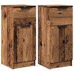 Casa si Gradina - Mobilier - Comode si corpuri - Comode - Dulapuri, 2 buc., lemn vechi, 30x30x70 cm, lemn prelucrat - Infinity.ro