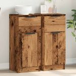 Casa si Gradina - Mobilier - Comode si corpuri - Comode - Dulapuri, 2 buc., lemn vechi, 30x30x70 cm, lemn prelucrat - Infinity.ro