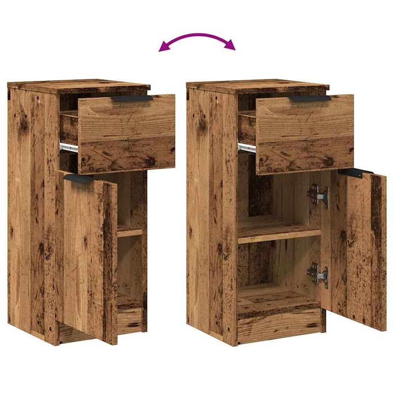 Casa si Gradina - Mobilier - Comode si corpuri - Comode - Dulapuri, 2 buc., lemn vechi, 30x30x70 cm, lemn prelucrat - Infinity.ro