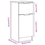 Casa si Gradina - Mobilier - Comode si corpuri - Comode - Dulapuri, 2 buc., lemn vechi, 30x30x70 cm, lemn prelucrat - Infinity.ro