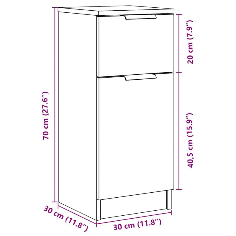 Casa si Gradina - Mobilier - Comode si corpuri - Comode - Dulapuri, 2 buc., lemn vechi, 30x30x70 cm, lemn prelucrat - Infinity.ro