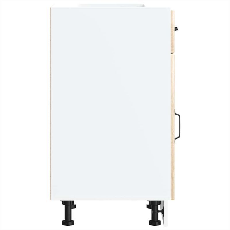 Casa si Gradina - Mobilier - Comode si corpuri - Corpuri bucatarie - Dulap de baza de bucatarie „Lucca” din lemn de stejar Sonoma, model 1x dulap inferior (1 ușă 1 sertar), mărime 40x46x81.5 cm - Infinity.ro