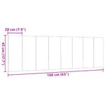 Casa si Gradina - Mobilier - Paturi si accesorii - Accesorii paturi - Perna pentru tablie de pat, albastru, 160 cm, material textil - Infinity.ro