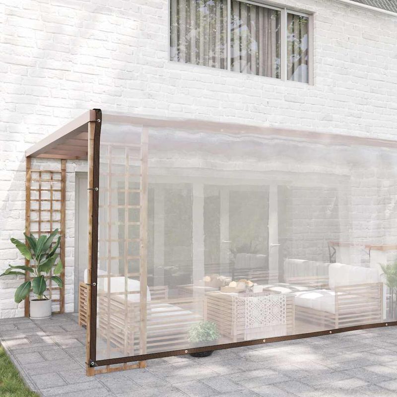 Casa si Gradina - Gradina si terasa - Umbrele si pavilioane - Pavilioane - Prelata transparenta cu ochiuri 5x12 m polietilena - Infinity.ro