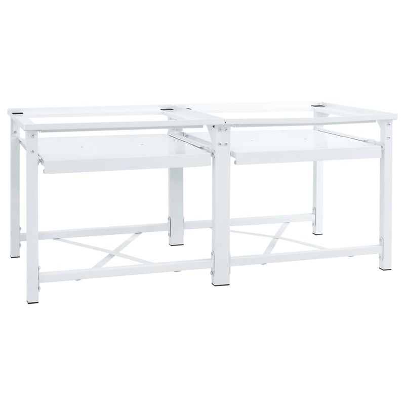 Electronice si Electrocasnice - Masini de spalat vase - Accesorii masini de spalat vase - Suport dublu masina de spalat cu rafturi retractabile, alb - Infinity.ro