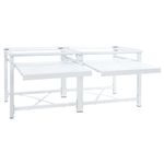 Electronice si Electrocasnice - Masini de spalat vase - Accesorii masini de spalat vase - Suport dublu masina de spalat cu rafturi retractabile, alb - Infinity.ro
