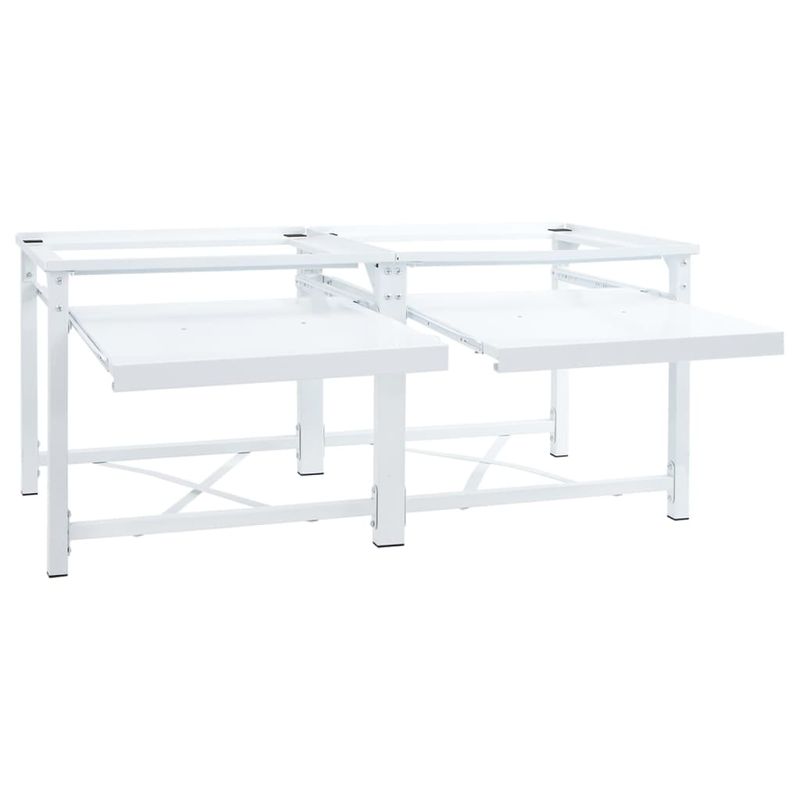 Electronice si Electrocasnice - Masini de spalat vase - Accesorii masini de spalat vase - Suport dublu masina de spalat cu rafturi retractabile, alb - Infinity.ro