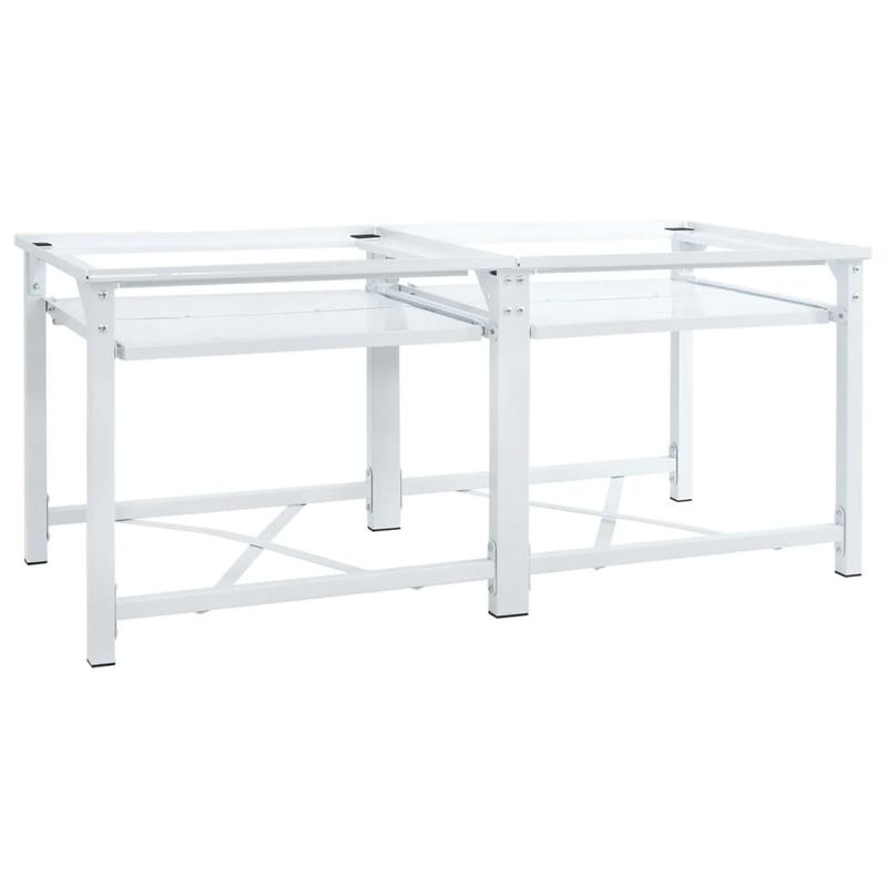Electronice si Electrocasnice - Masini de spalat vase - Accesorii masini de spalat vase - Suport dublu masina de spalat cu rafturi retractabile, alb - Infinity.ro