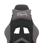 PC, gaming si accesorii - Gaming - Accesorii gaming - Scaune gaming - Scaun de gaming pivotant, negru si gri, piele ecologica - Infinity.ro