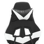 PC, gaming si accesorii - Gaming - Accesorii gaming - Scaune gaming - Scaun de gaming pivotant, negru si alb, piele ecologica - Infinity.ro