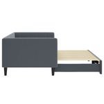 Casa si Gradina - Mobilier - Paturi si accesorii - Paturi - Pat de zi cu extensie, gri inchis, 90x200 cm, catifea - Infinity.ro