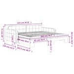 Casa si Gradina - Mobilier - Paturi si accesorii - Paturi - Pat de zi cu extensie si saltea, roz, 100x200 cm, catifea - Infinity.ro