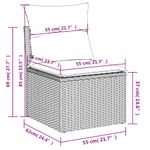 Casa si Gradina - Gradina si terasa - Mobilier exterior - Seturi mobila gradina - Set canapele de gradina cu perne, 11 piese, maro, poliratan - Infinity.ro