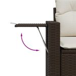 Casa si Gradina - Gradina si terasa - Mobilier exterior - Seturi mobila gradina - Set canapele de gradina cu perne, 7 piese, maro, poliratan - Infinity.ro