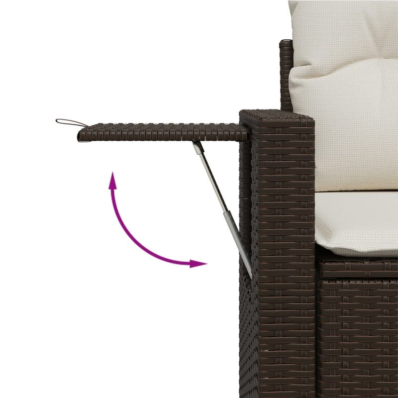 Casa si Gradina - Gradina si terasa - Mobilier exterior - Seturi mobila gradina - Set canapele de gradina cu perne, 7 piese, maro, poliratan - Infinity.ro