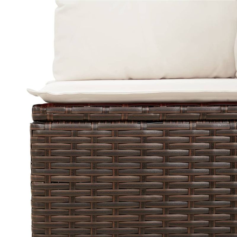 Casa si Gradina - Gradina si terasa - Mobilier exterior - Canapele si fotolii gradina - Set canapele de gradina cu perne, 9 piese, maro, poliratan - Infinity.ro