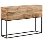 Casa si Gradina - Mobilier - Comode si corpuri - Console - Masa consola, 110x30x75 cm, lemn masiv de mango brut si fier - Infinity.ro