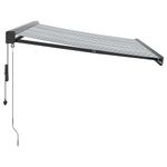 Casa si Gradina - Gradina si terasa - Umbrele si pavilioane - Umbrele - Copertina retractabila antracit/alb, 3,5x2,5 m, textil/aluminiu - Infinity.ro