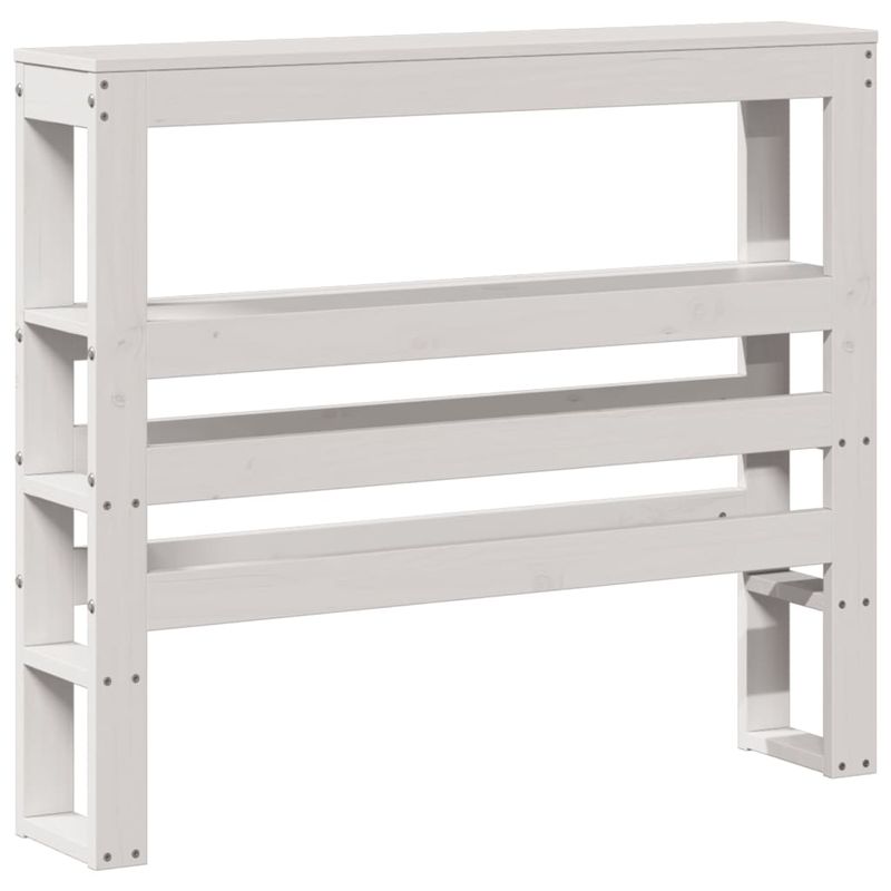 Casa si Gradina - Mobilier - Paturi si accesorii - Paturi - Cadru de pat fara saltea, alb, 75x190 cm, lemn masiv de pin - Infinity.ro