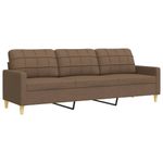 Casa si Gradina - Mobilier - Seturi de mobilier - Seturi living - Set de canapele, 2 piese, maro, textil - Infinity.ro
