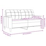 Casa si Gradina - Mobilier - Seturi de mobilier - Seturi living - Set de canapele, 2 piese, maro, textil - Infinity.ro