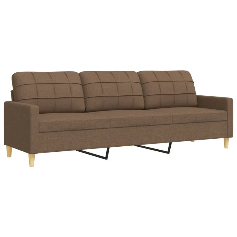 Casa si Gradina - Mobilier - Seturi de mobilier - Seturi living - Set de canapele, 3 piese, maro, textil - Infinity.ro