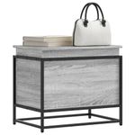 Casa si Gradina - Mobilier - Organizare si depozitare - Cutii depozitare - Cutie depozitare gri sonoma 60x40x51,5 cm lemn prelucrat - Infinity.ro