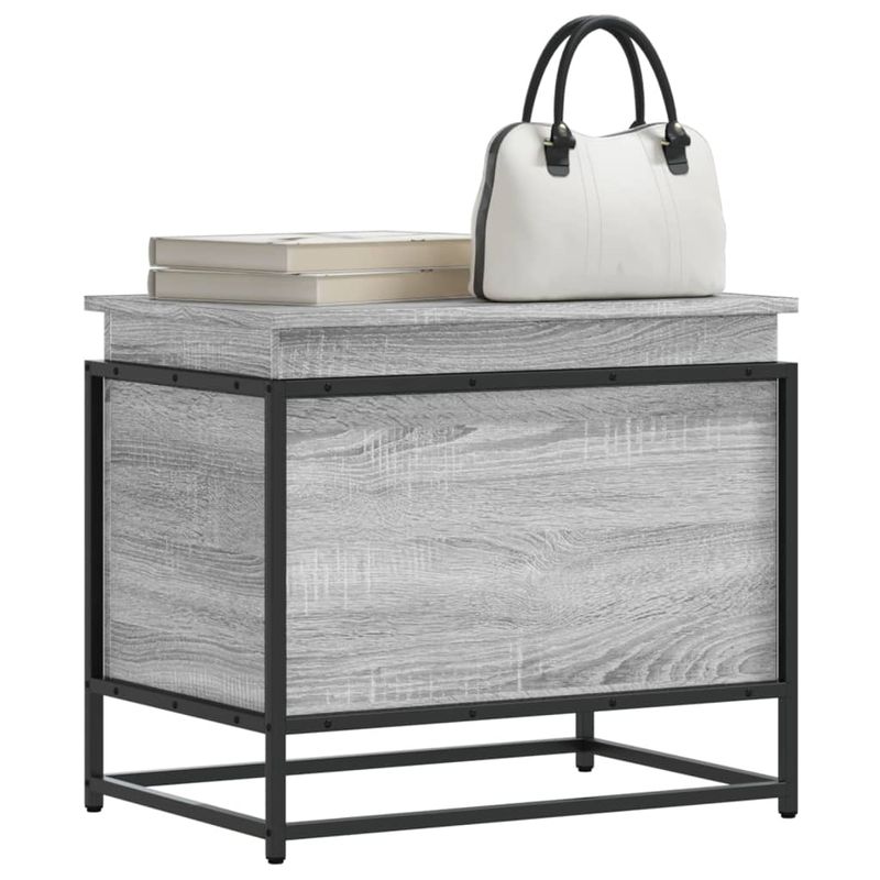 Casa si Gradina - Mobilier - Organizare si depozitare - Cutii depozitare - Cutie depozitare gri sonoma 60x40x51,5 cm lemn prelucrat - Infinity.ro