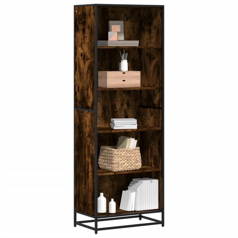 Casa si Gradina - Mobilier - Biblioteci si rafturi - Biblioteci - Biblioteca, stejar fumuriu, 60x35x170,5 cm, lemn prelucrat - Infinity.ro