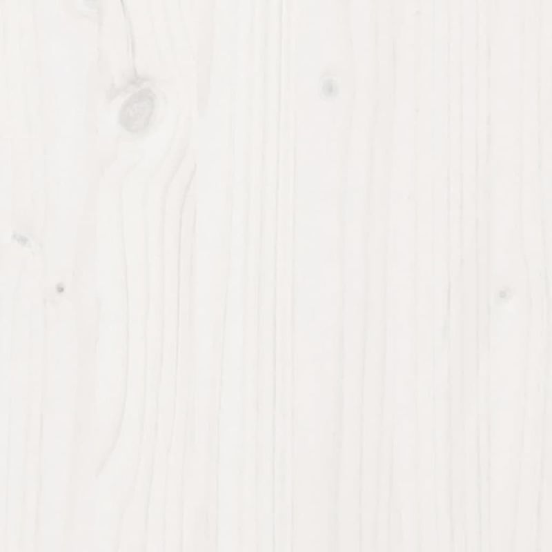 Casa si Gradina - Mobilier - Paturi si accesorii - Paturi - Pat cu biblioteca fara saltea, alb, 160x200 cm, lemn masiv pin - Infinity.ro