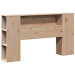Casa si Gradina - Mobilier - Paturi si accesorii - Paturi - Pat cu biblioteca fara saltea, 160x200 cm, lemn masiv de pin - Infinity.ro