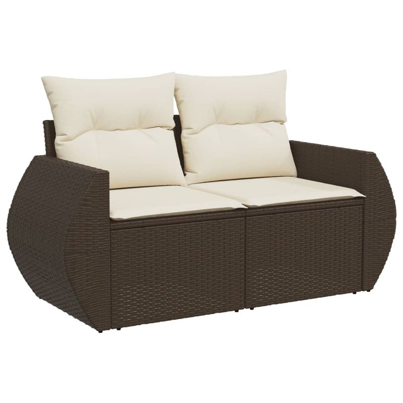 Casa si Gradina - Gradina si terasa - Mobilier exterior - Seturi mobila gradina - Set canapele de gradina cu perne, 8 piese, maro, poliratan - Infinity.ro