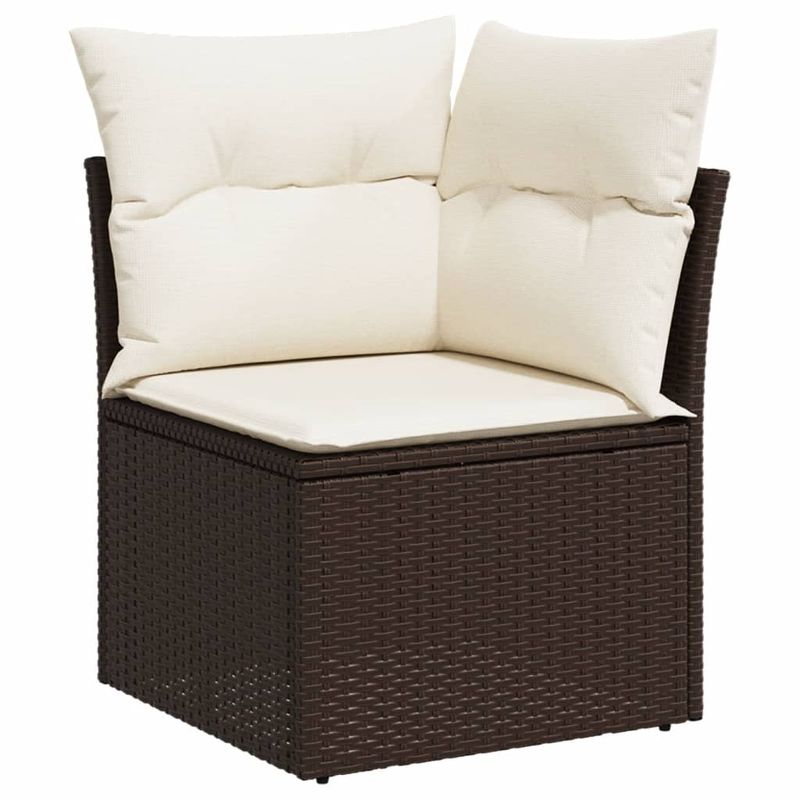 Casa si Gradina - Gradina si terasa - Mobilier exterior - Seturi mobila gradina - Set canapele de gradina cu perne, 8 piese, maro, poliratan - Infinity.ro