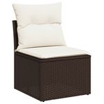 Casa si Gradina - Gradina si terasa - Mobilier exterior - Seturi mobila gradina - Set canapele de gradina cu perne, 8 piese, maro, poliratan - Infinity.ro