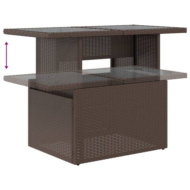 Casa si Gradina - Gradina si terasa - Mobilier exterior - Seturi mobila gradina - Set canapele de gradina cu perne, 8 piese, maro, poliratan - Infinity.ro