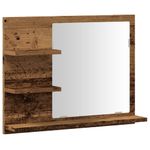 Casa si Gradina - Mobilier - Mobilier baie - Corpuri baie - Dulap cu oglinda de baie, lemn vechi, 60x10,5x45 cm - Infinity.ro