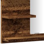 Casa si Gradina - Mobilier - Mobilier baie - Corpuri baie - Dulap cu oglinda de baie, lemn vechi, 60x10,5x45 cm - Infinity.ro