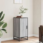 Casa si Gradina - Mobilier - Comode si corpuri - Comode - Dulap, gri sonoma, 35,5x35x76 cm, lemn prelucrat si metal - Infinity.ro