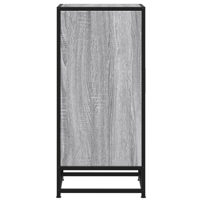 Casa si Gradina - Mobilier - Comode si corpuri - Comode - Dulap, gri sonoma, 35,5x35x76 cm, lemn prelucrat si metal - Infinity.ro
