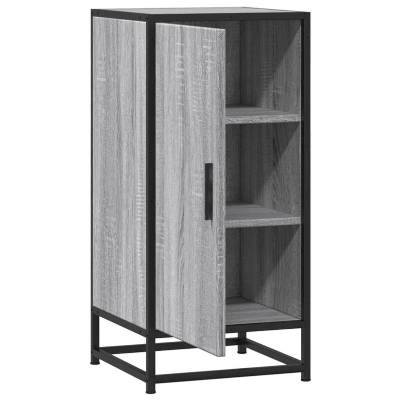 Casa si Gradina - Mobilier - Comode si corpuri - Comode - Dulap, gri sonoma, 35,5x35x76 cm, lemn prelucrat si metal - Infinity.ro