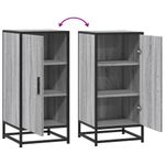 Casa si Gradina - Mobilier - Comode si corpuri - Comode - Dulap, gri sonoma, 35,5x35x76 cm, lemn prelucrat si metal - Infinity.ro