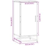 Casa si Gradina - Mobilier - Comode si corpuri - Comode - Dulap, gri sonoma, 35,5x35x76 cm, lemn prelucrat si metal - Infinity.ro