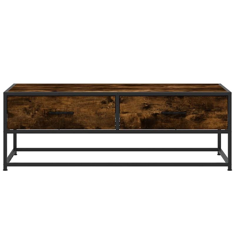 Casa si Gradina - Mobilier - Mese si birouri - Masute de cafea - Masuta de cafea stejar fumuriu 100x50x35cm lemn prelucrat/metal - Infinity.ro