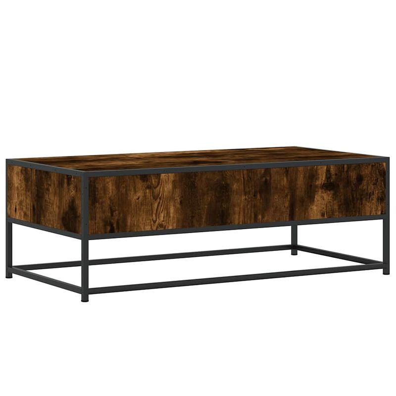 Casa si Gradina - Mobilier - Mese si birouri - Masute de cafea - Masuta de cafea stejar fumuriu 100x50x35cm lemn prelucrat/metal - Infinity.ro