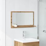 Casa si Gradina - Mobilier - Mobilier baie - Corpuri baie - Dulap baie cu oglinda stejar artizanal 60x11x37 cm, lemn - Infinity.ro