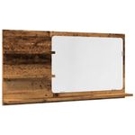 Casa si Gradina - Mobilier - Mobilier baie - Corpuri baie - Dulap baie cu oglinda, lemn vechi, 90x11x45 cm, lemn prelucrat - Infinity.ro