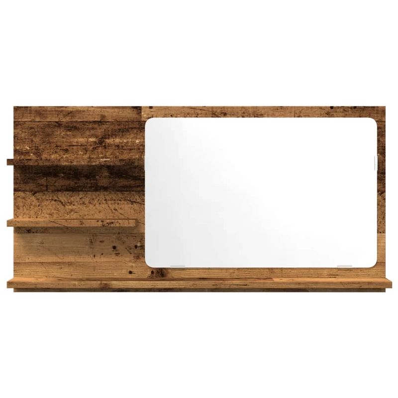 Casa si Gradina - Mobilier - Mobilier baie - Corpuri baie - Dulap baie cu oglinda, lemn vechi, 90x11x45 cm, lemn prelucrat - Infinity.ro