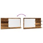 Casa si Gradina - Mobilier - Mobilier baie - Corpuri baie - Dulap baie cu oglinda, lemn vechi, 90x11x45 cm, lemn prelucrat - Infinity.ro