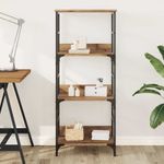 Casa si Gradina - Mobilier - Biblioteci si rafturi - Biblioteci - Biblioteca, stejar artizanal, 50x33x117,5 cm, lemn prelucrat - Infinity.ro